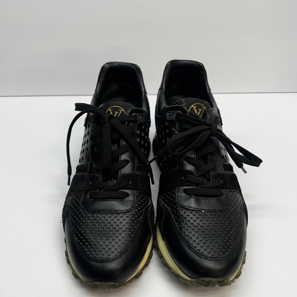 Louis Vuitton Black and Gold Sneakers